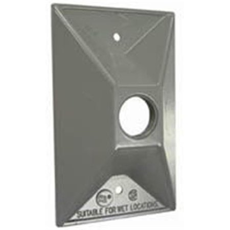 BELL Electrical Box Cover, Rectangular, Die-Cast Zinc, Lamp Holder 1305846